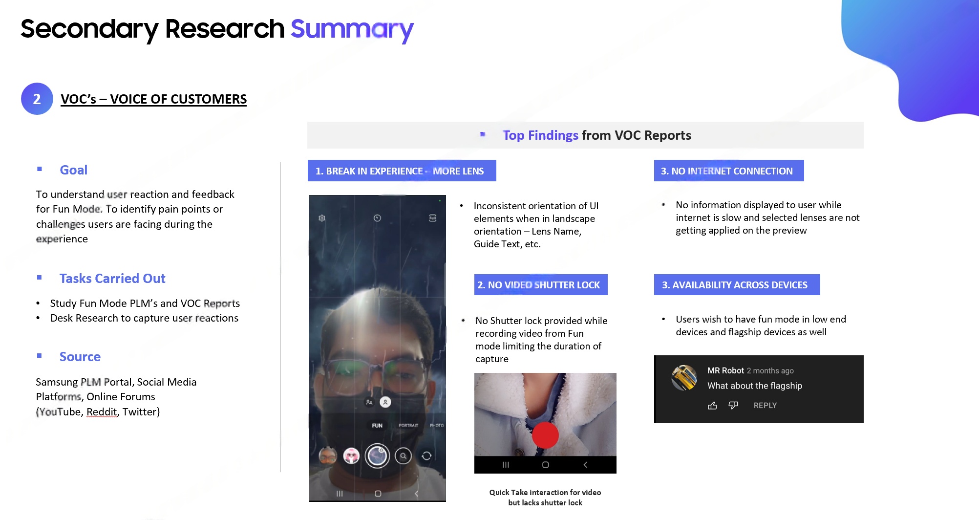 VOC top findings