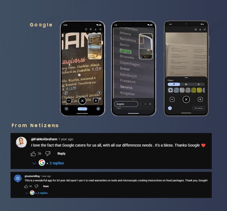 Google — positive reviews