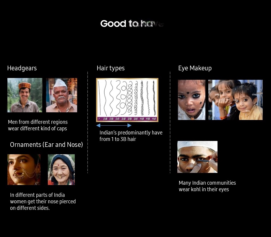Cultural markers — good to have features